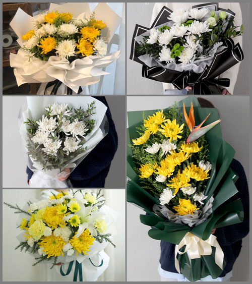 辽宁营口盖州市东城街道白事花束代送